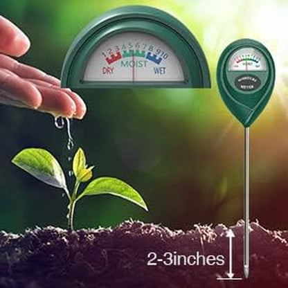 MOOCK Soil Moisture Meter, Portable Plant Soil Test Kit Indoor Outdoor Use, Hygrometer Moisture Sensor Water Meter for Potted Plants Succulents Trees Lawn Farm Garden, No Battery Needed, Easy to Read