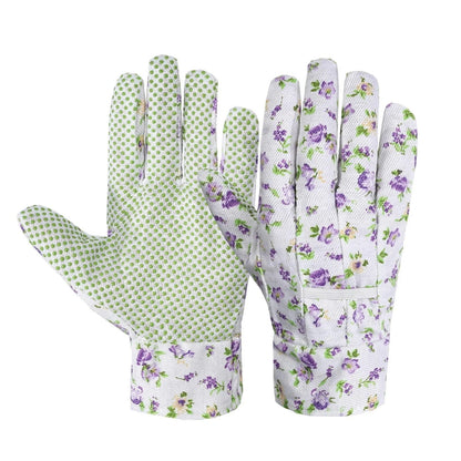 PVC Beaded Floral Gardening Gloves for Hand Protection - Clearance Sale