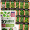 20 Culinary Herb Seed Vault - Heirloom and Non GMO - Seeds for Planting for Indoor or Outdoor Herbs Garden, Basil, Cilantro, Parsley, Chives, Lavender, Dill, Marjoram, Mint, Rosemary, Thyme