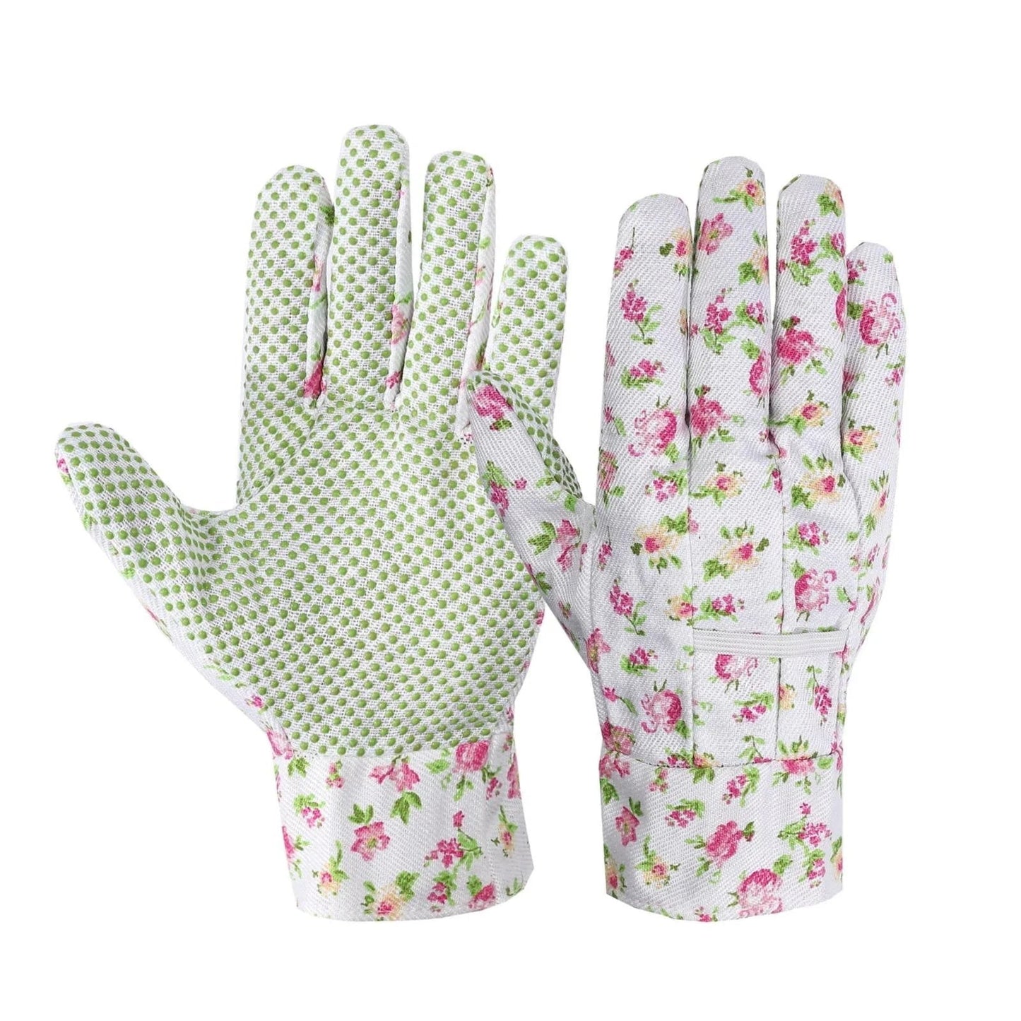 PVC Beaded Floral Gardening Gloves for Hand Protection - Clearance Sale