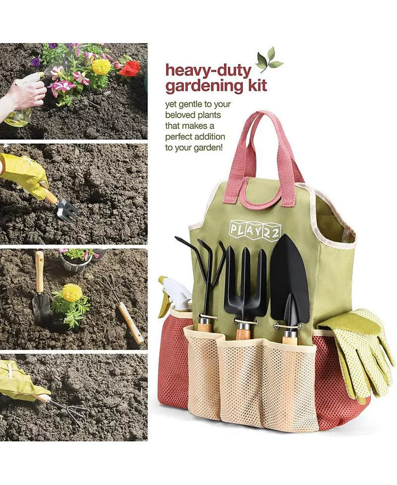 All-In-One Garden Tool Set 9-Piece